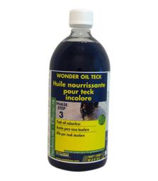 Wonder Oil Teck 1 , steg 3 av 4 i behandling av teakdekk.